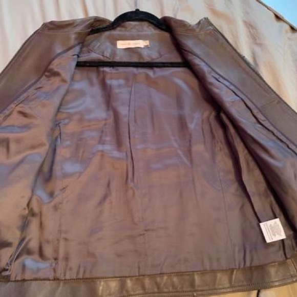 Tory Burch Brandy leather Jacket - Picture 2 of 5